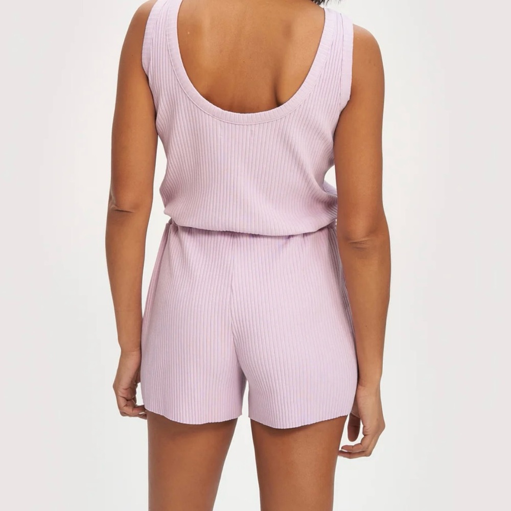 Noize Lilac Ribbed Jumpsuit - Picture 2 of 2